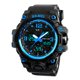 thumbnail image 1 of Reloj digital analógico para hombres, reloj militar resistente al agua con pantalla dual, , cronómetro, calendario, retroiluminación EL, reloj d Azul Sunnimix reloj digital para hombre, 1 of 8