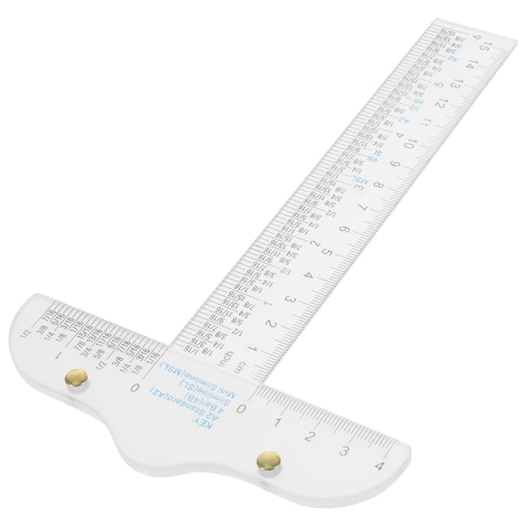 FOMIYES Plastic Measuring Tool T Shape for Draftsmen Home 1Pcs 7.6*4.7in