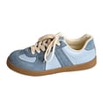 thumbnail image 6 of Rokment Women's Vintage Low Top Fashion Sneakers Classic Retro Casual Walking Shoes Non Slip Comfortable Tennis Skate Trainners Blue Size 6, 6 of 8
