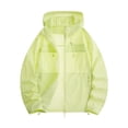 thumbnail image 6 of Men's Sun Protection Jacket Ice Silk Hoodie, Lightweight Nylon Spandex Zip Up Cardigan, Long Sleeve Cooling UPF 50+ Swim Shirt, Quick Dry Outdoor Fishing Hiking Beach | Zenithor,Green XL, 6 of 9