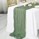 thumbnail image 3 of Camino de mesa de gasa 90x180CM Mantel de tela de queso grande Mantel de centro de mesa suave-Verde claro, 3 of 5