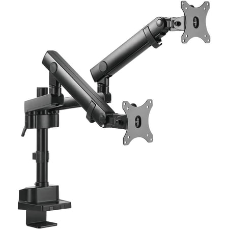 UPC: 0662919103649 | V7 Dual Monitor Mount Professional Touch Adjust  Black