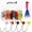 1/16oz(1.75g), variant on Fly Tying Jig Heads 1/80oz Curved-V Fishing Hooks for Crappie Bluegill Trout Flies 100PCS