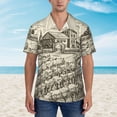 thumbnail image 4 of Lsque Vineyard Landscape pattern Hawaiian Shirt for Men, Unisex Summer Beach Casual Short Sleeve Button Down Shirts-X-Large, 4 of 9