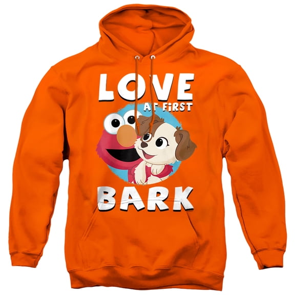 Sesame Street Furry Friends Forever Love At First Bark Unisex Adult Pull-Over Hoodie, Love At First Bark, Medium