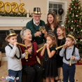 thumbnail image 3 of PMU New Year's Eve Party Supplies 2026 Gold Legend Illusion Party Kit Assortment for 25 persons - New Year's Eve Decorations Supplies, Outfits for Adults, Men and Women (25/psn) Pkg/1, 3 of 7