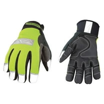 Youngstown Glove Co. Cold Protection Gloves,M,Hi Vis Green,PR 08-3710-10 M