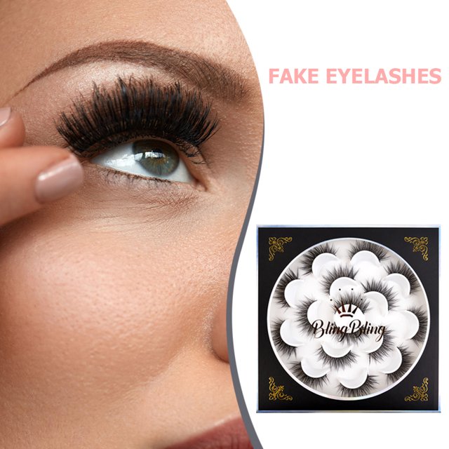 10 pares de pestañas postizas, suaves, naturales, gruesas, extensión de pestañas 3D (01 Bushy) Likrtyny Cuidado Belleza