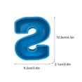 thumbnail image 2 of OAVQHLG3B Alphabet Epoxy Resin Mould, 3D English Letter A to Z Silicone Mold Keychain Pendant for Birthday Home Decoration Letter Decoration Mould, 2 of 2