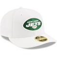 thumbnail image 3 of Men's New Era White New York Jets Omaha Low Profile 59FIFTY Fitted Hat, 3 of 4