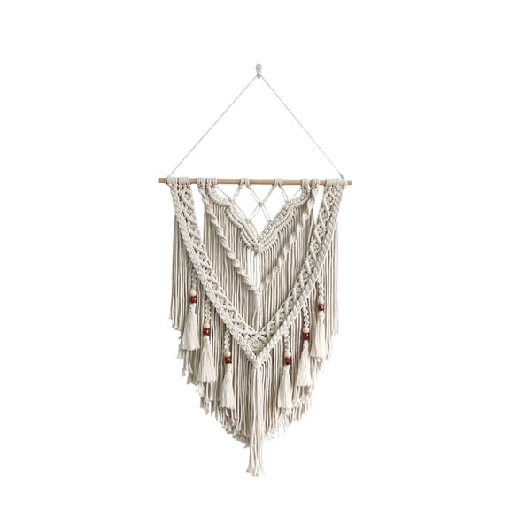 WLPZXP Macrame Wall Hanging Bohemian Tapestry Wall Decor Tassel Fringe Kitchen Handmade