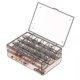 thumbnail image 2 of Caja de almacenamiento de pendientes de joyería con cubierta, caja de almacenamiento de joyería de partición de gran capacidad a prueba de polvo, 2 of 5
