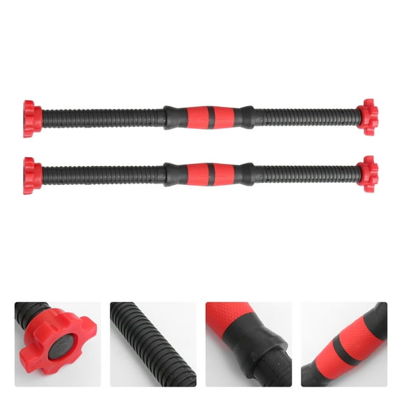Niceauty 2pcs Dumbbell Bars Steel Dumbbell Grip Handle for Weight Lifting at Gym