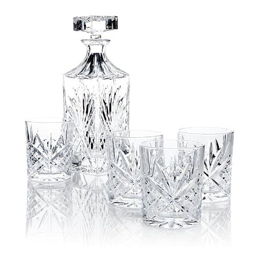 James Scott Whiskey Decanter with Stopper Lead-Free Crystal