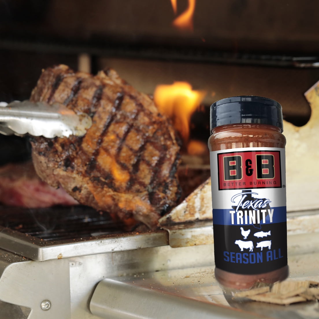 B&B 6 X 8.6 OZ. TEXAS TRINITY SEASONING