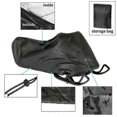 thumbnail image 3 of Waterproof Snowmobile Cover Dustproof Anti-UV Protection for Trailering Winter Use Motorcycle Outdoor Black 145cm, 3 of 5
