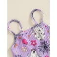 thumbnail image 6 of Suealasg Baby Girls Rompers Pants Halloween Clothes 6M 1T 2T 3T Toddler Girls Ghost/Pumpkin Flower/Pumpkin Pie Print Spaghetti Strap Jumpsuits, 6 of 7