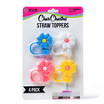 thumbnail image 2 of CharCharms 4 pack Straw Toppers Flowers for 10 Millimeter Water Bottle Straws, 2 of 9