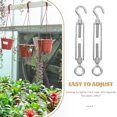 thumbnail image 3 of SEWACC 5 Pcs Outil de Tension de Corde à Il en Acier Inoxydable Argent, 3 of 8