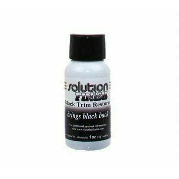 Solution Finish Black Plastic and Vinyl Trim Restorer 1 oz Car Truck