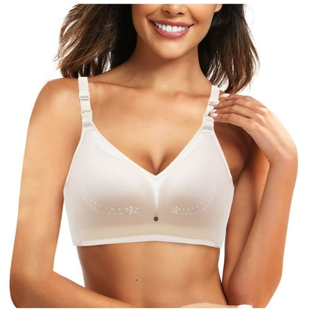 Backless Bra Wireless Bra Bras Outlet sale Sports Bra PackWomen s bra underwear gathered thin breathable solid color breastfeeding maternity