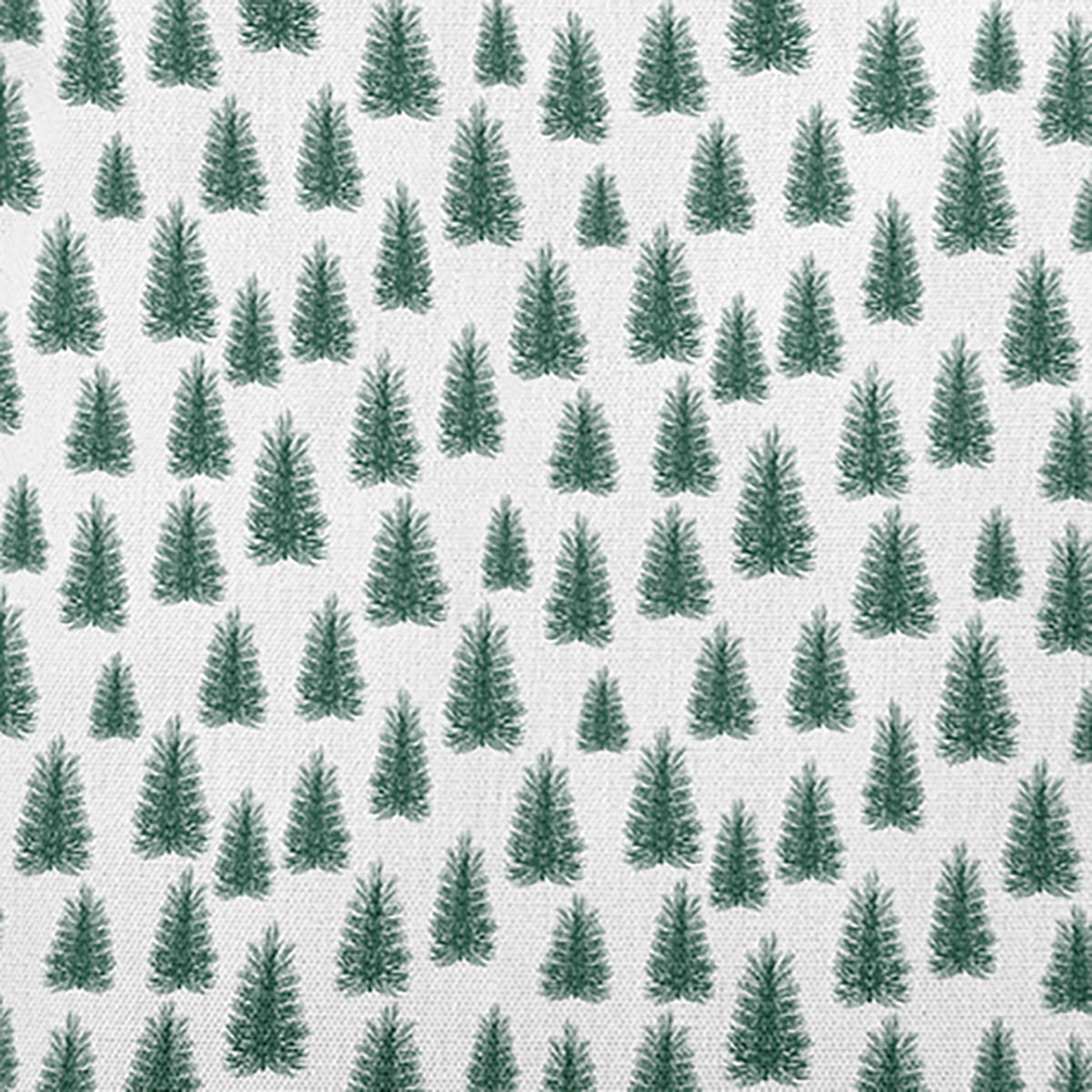 20" x 14" Simply Daisy Christmas Trees Pattern Polyester Indoor/Outdoor Pillow, Forest Green Qty 1