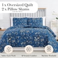 thumbnail image 2 of Blooming Blossom Oversized Premium Collection Quilt Set, 2 of 9