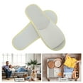 thumbnail image 4 of Unique Bargains 1Pair Disposable Slippers Foldable Open Toe Anti-slip Hotel Slippers Beige, 4 of 5