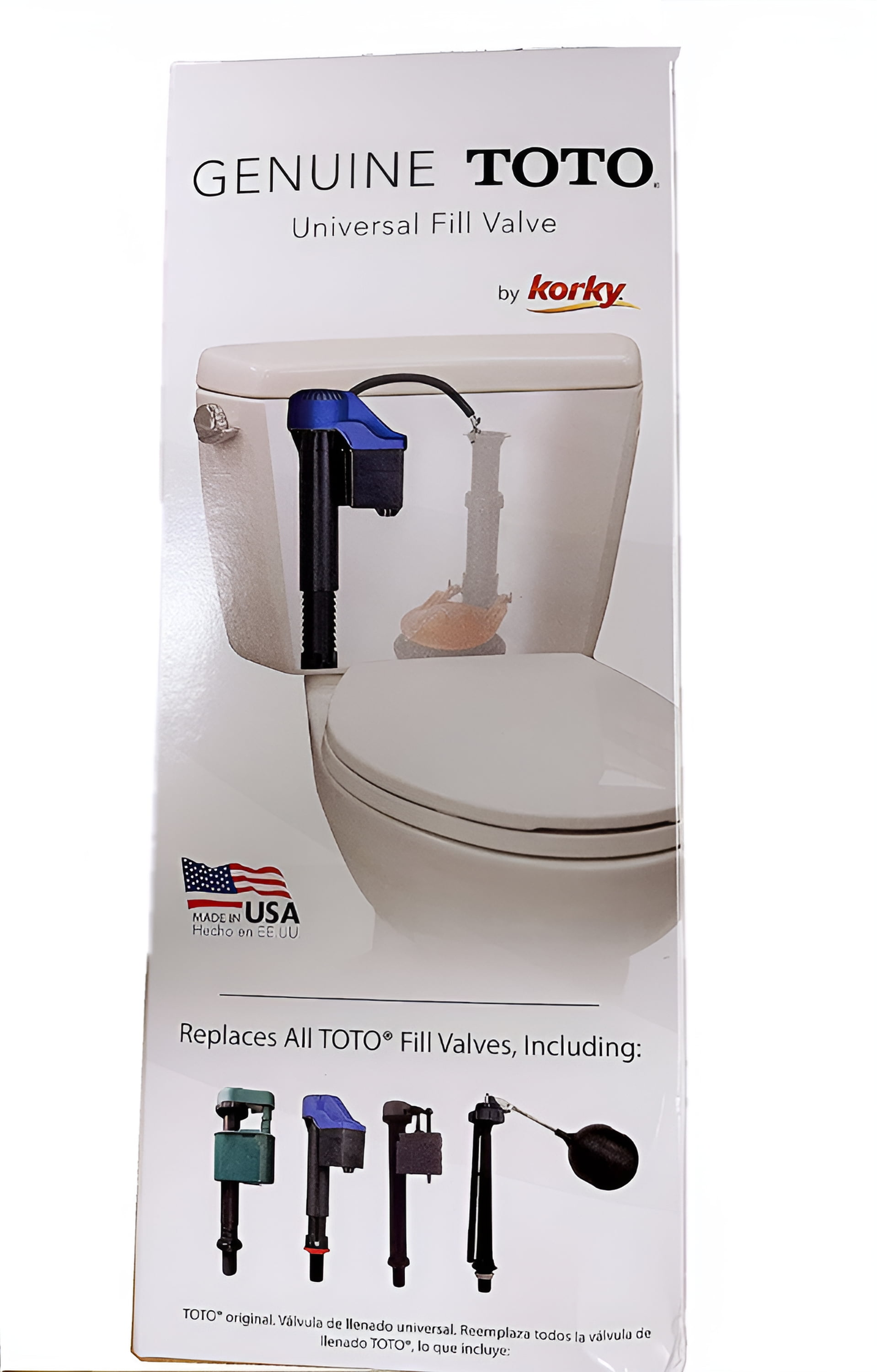 Genuine Toto USA Korky 528GT Universal Toilet Fill Valve Genuine Toto USA Korky 528GT Universal Toilet Fill Valve