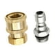 thumbnail image 1 of Conector de Lavadora de Alta Presión Boquilla de Presión Adaptador de Rosca Accesorio de Acoplamiento de Latón Instalación Fácil Adecuado para Limpiez Rosca hembra macho, 1 of 9