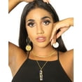 thumbnail image 6 of Long Rectangle Chain Necklace, 6 of 6