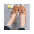 thumbnail image 6 of Rotosw Womens Loafers Round Toe Boat Shoes Flat Flats Nonslip Slip On Moccasins Work Casual Light Brown 8.5, 6 of 7