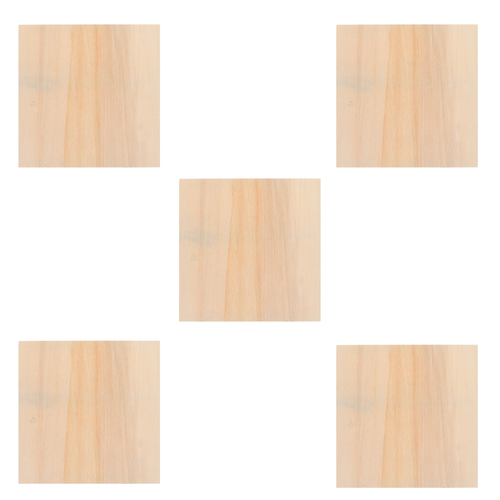 Arborister 5Pcs Unfinished Wood Canvas Panels for Painting DIY Crafts