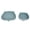 Grey Blue, variant on Cute Panda Silicone Baby Feeding Plates and Suction Bowl Set for Toddlers - Non Slip Soft Self Feeding Dish Set, 2 Piece (Beige / 7.87 x 6.30 Inches)
