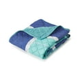 thumbnail image 6 of Donna Sharp Summer Surf Cotton Coastal Decorative Throw Blanket with Sea Turtle, 6 of 6
