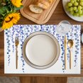 thumbnail image 4 of Navy Blue Polka Dots Placemats Set of 8, Vintage Abstract Art Watercolor Placemats for Dining Table, Place Mats for Kitchen Tabletop, Waterproof Wipeable Dining Table Mats Set, 4 of 9