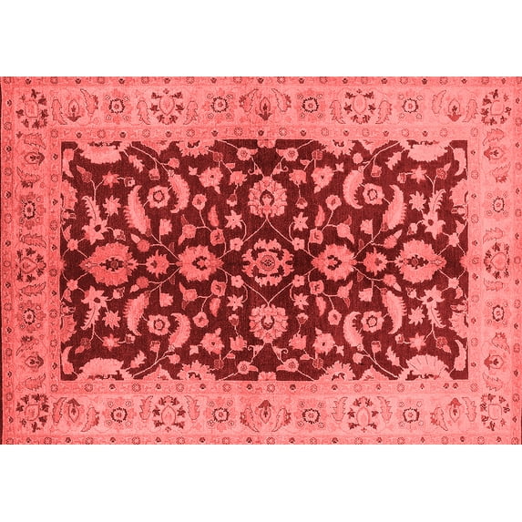 Ahgly Company Indoor Rectangle Oriental Red Industrial Area Rugs, 2' x 5'