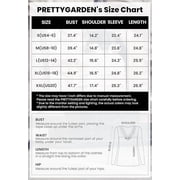 PRETTYGARDEN Women's Long Sleeve Shirts Fall Fashion Clothes Casual Ribbed V Neck Loose Tunic Tops Lightweight Sweaters