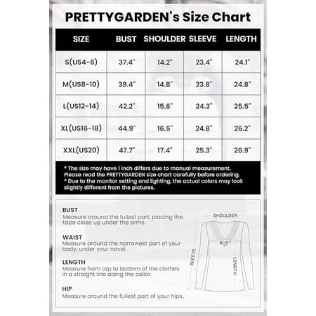 PRETTYGARDEN Women's Long Sleeve Shirts Fall Fashion Clothes Casual Ribbed V Neck Loose Tunic Tops Lightweight Sweaters