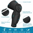 thumbnail image 2 of Compression Knee Pads with Shin Guard Pads, Protective Knee & Shin Leg Sleeve Support for Soccer, Football, Basketball, Wrestling, Volleyball (A Pair), 2 of 8