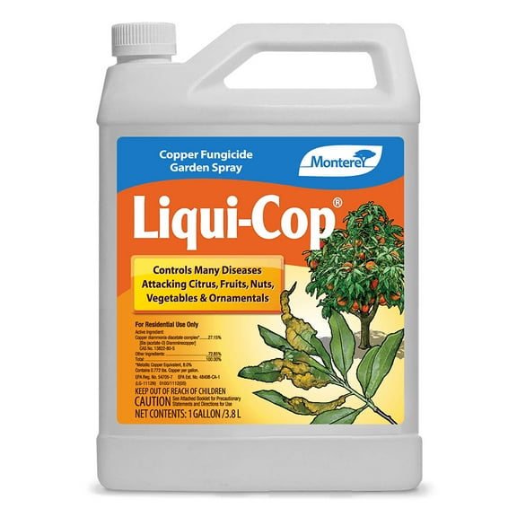 Monterey LG3117 Liqui-Cop Disease Control Copper Fungicide Plant Spray, 1 Gallon