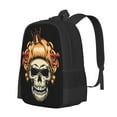thumbnail image 2 of XMXT Travel Laptop Backpack for School Work, Cute Female Skull Badge Large Capacity Bookbag Travel Bag Backpacks for Women Men, 2 of 9