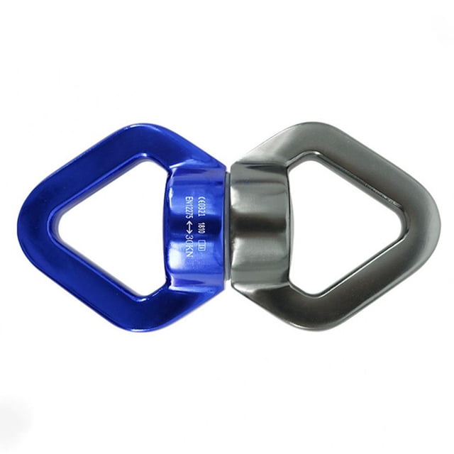 facefd Swing Swing Swing 30KN Rotation Device Dance Hamac 360 Degree Climbing Rope Connector Mountaineering Swing Hardware Noir Gris Bleu