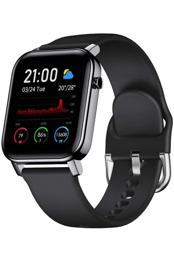 Smart Watch for Android and iOS Phone with 1.4" Touch Screen, Activity Fitness Tracker Heart Rate Sleep Monitor, 5ATM Waterproof Pedometer Smartwatch Step Counter for Women and Men