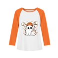 thumbnail image 5 of Grblisyd Halloween Boys Casual Crewneck Sweatshirt Kids Raglan Long Sleeve Cute Ghost Print Pullover Tops 10-12Y, 5 of 6