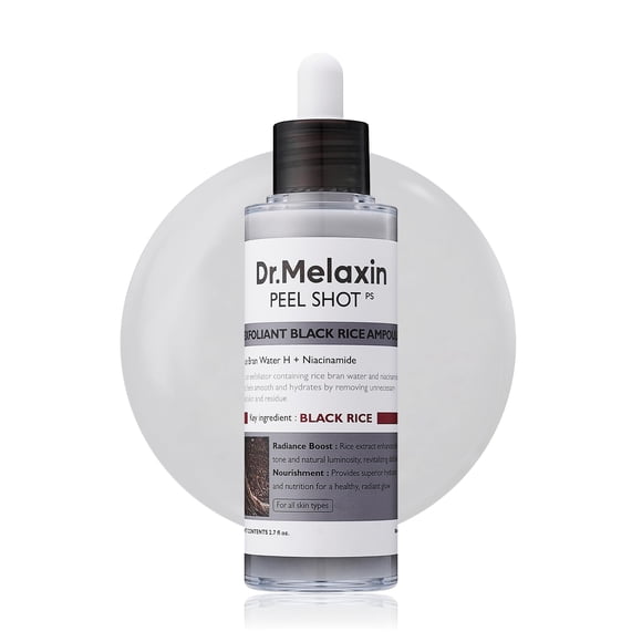 Ampolla exfoliante Dr. Melaxin Peel Shot Glow Black Rice 80 ml