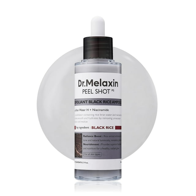Ampolla exfoliante Dr. Melaxin Peel Shot Glow Black Rice 80 ml