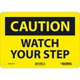 thumbnail image 2 of Global Industrial Caution Watch Your Step Sign, 7x10, Aluminum, 2 of 3