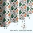 thumbnail image 6 of White Christmas Gingerbread and Tree Pattern Shower Curtain 84"x72" ,Bathroom Decorative Shower Curtains Set with 12 Hooks,Modern Waterproof Washable Shower Curtain, 6 of 6
