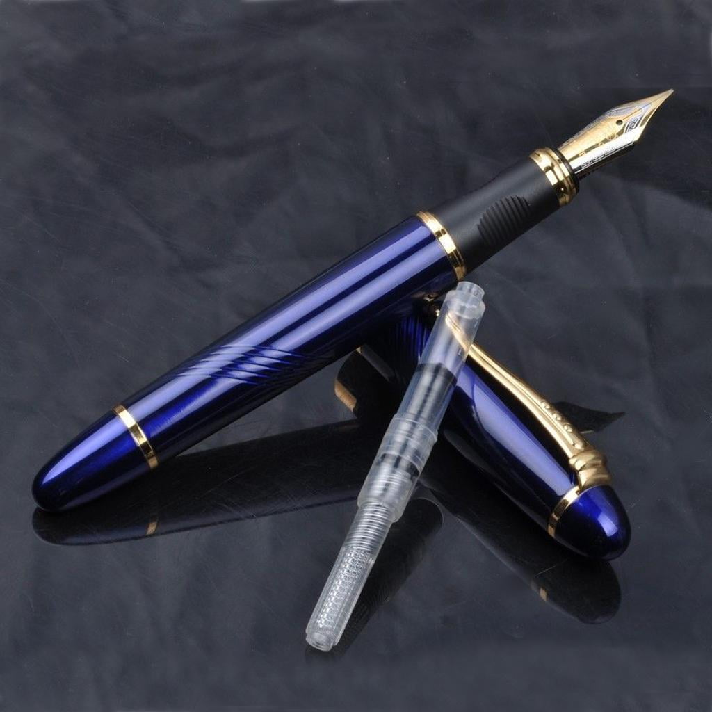 Buy New Jinhao X450 Fountain Pen White Medium Nib Blue Online at Lowest